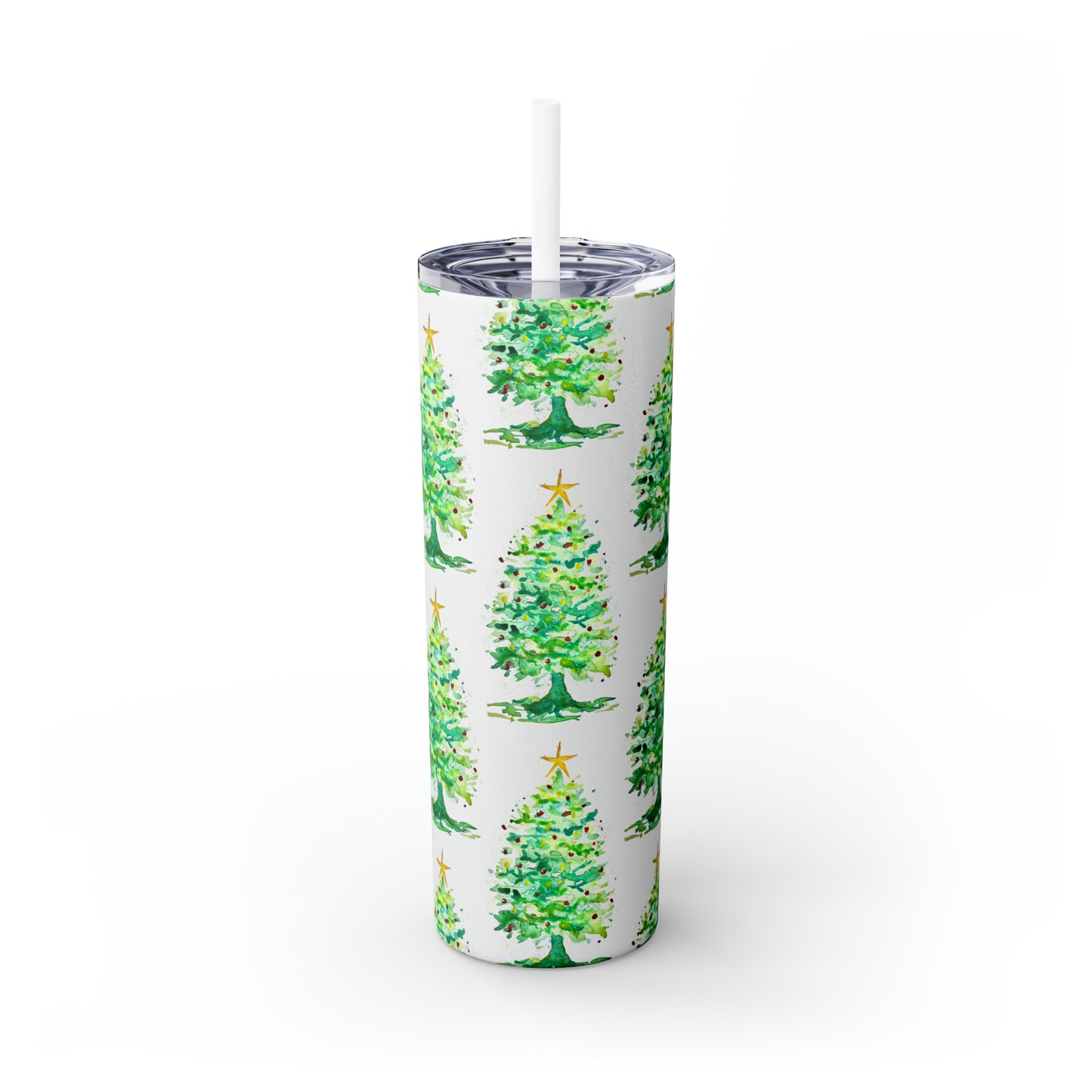 Oh Christmas Tree Tumbler with Straw, 20oz