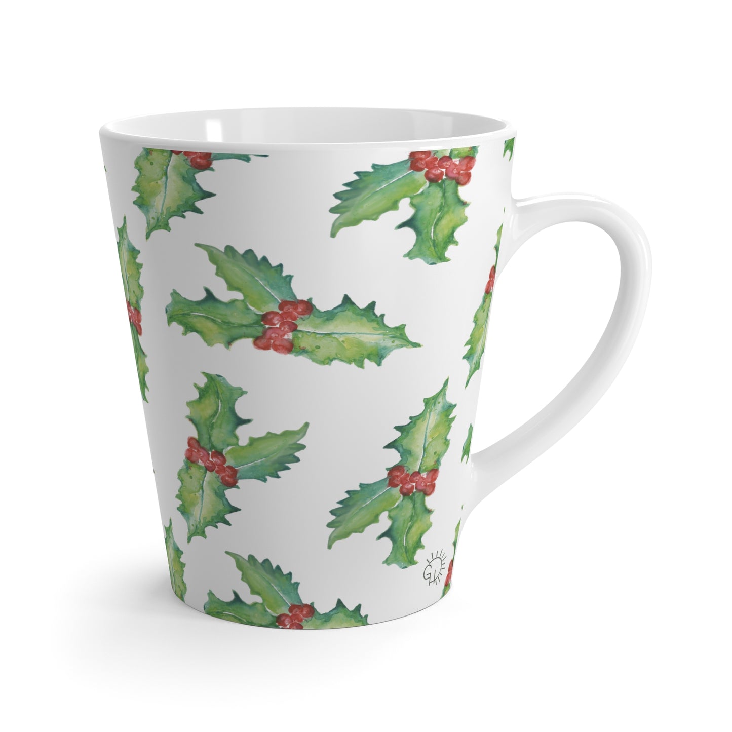 Holiday Berries Latte Mug