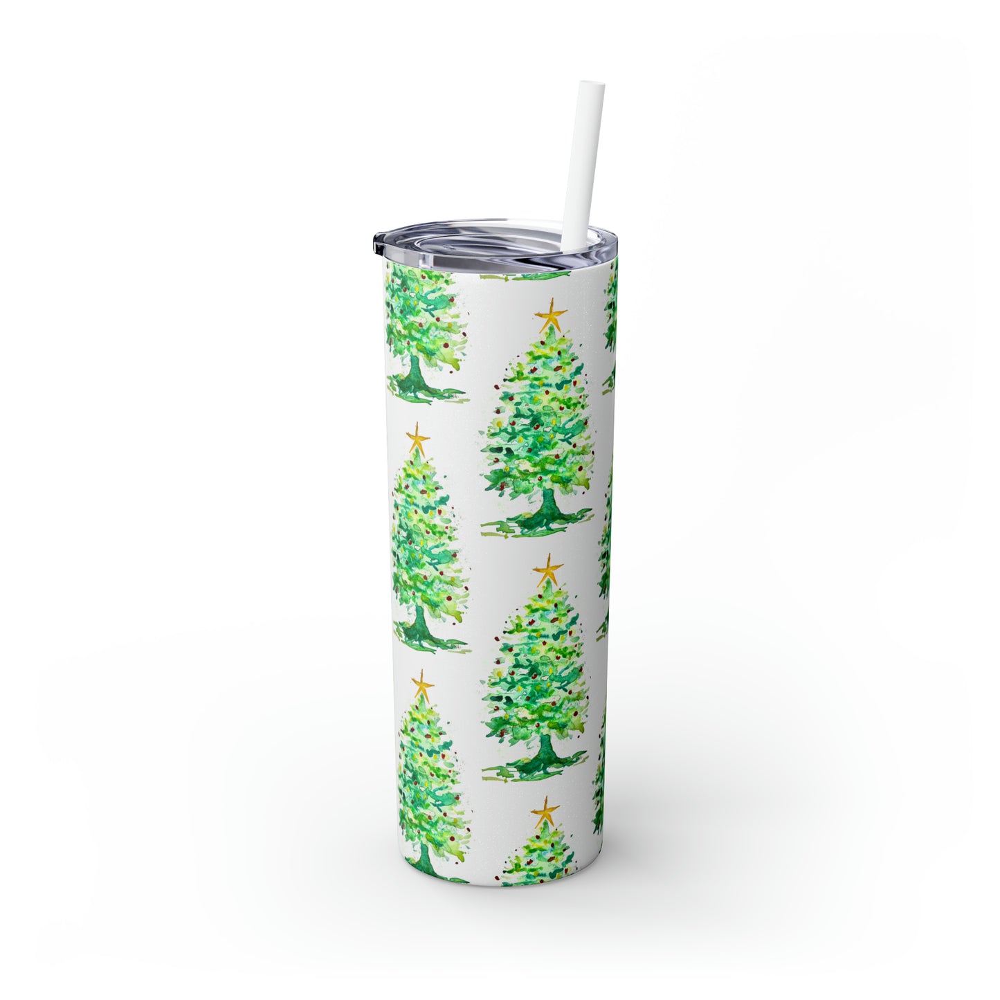 Oh Christmas Tree Tumbler with Straw, 20oz