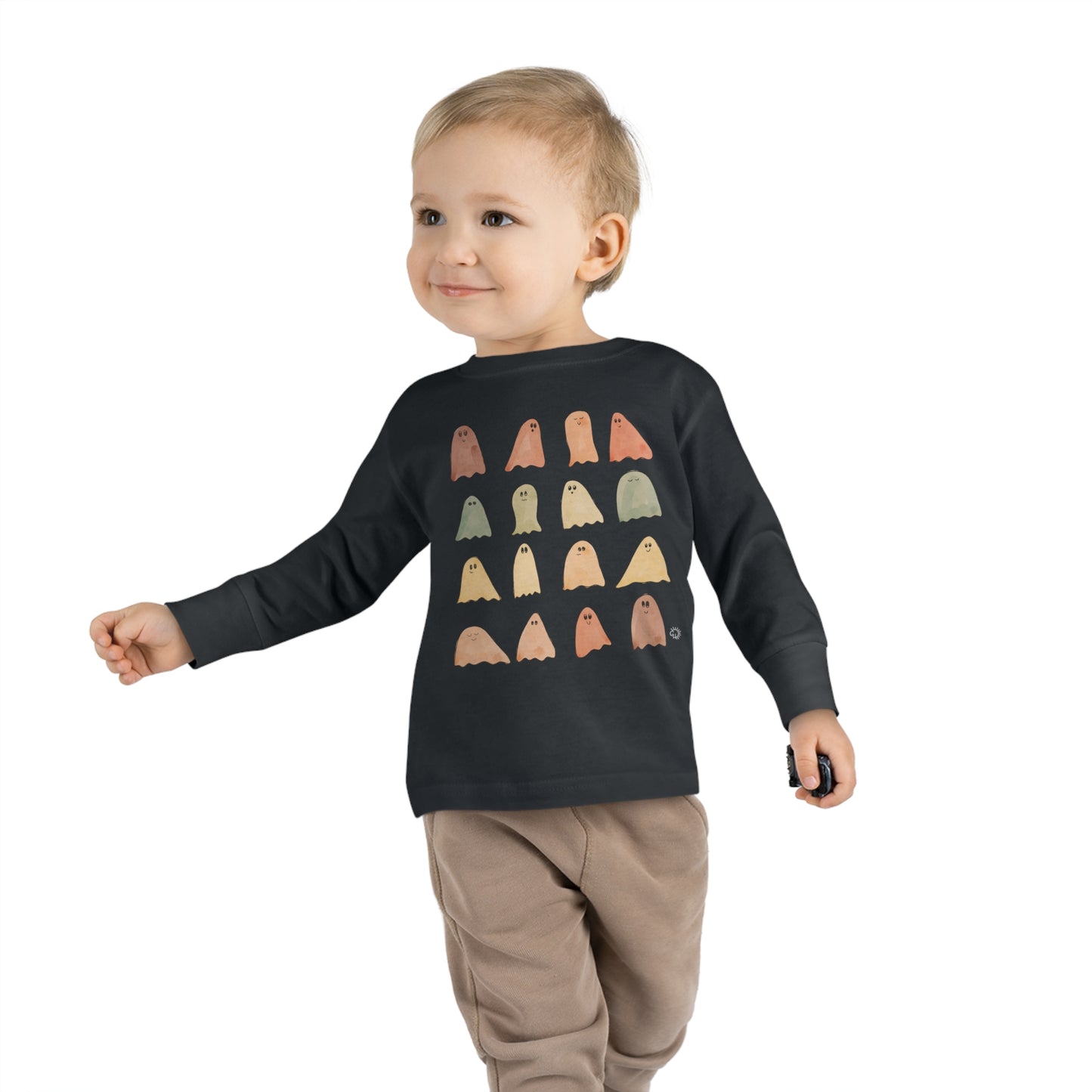 Fall color Ghosts Toddler Long Sleeve