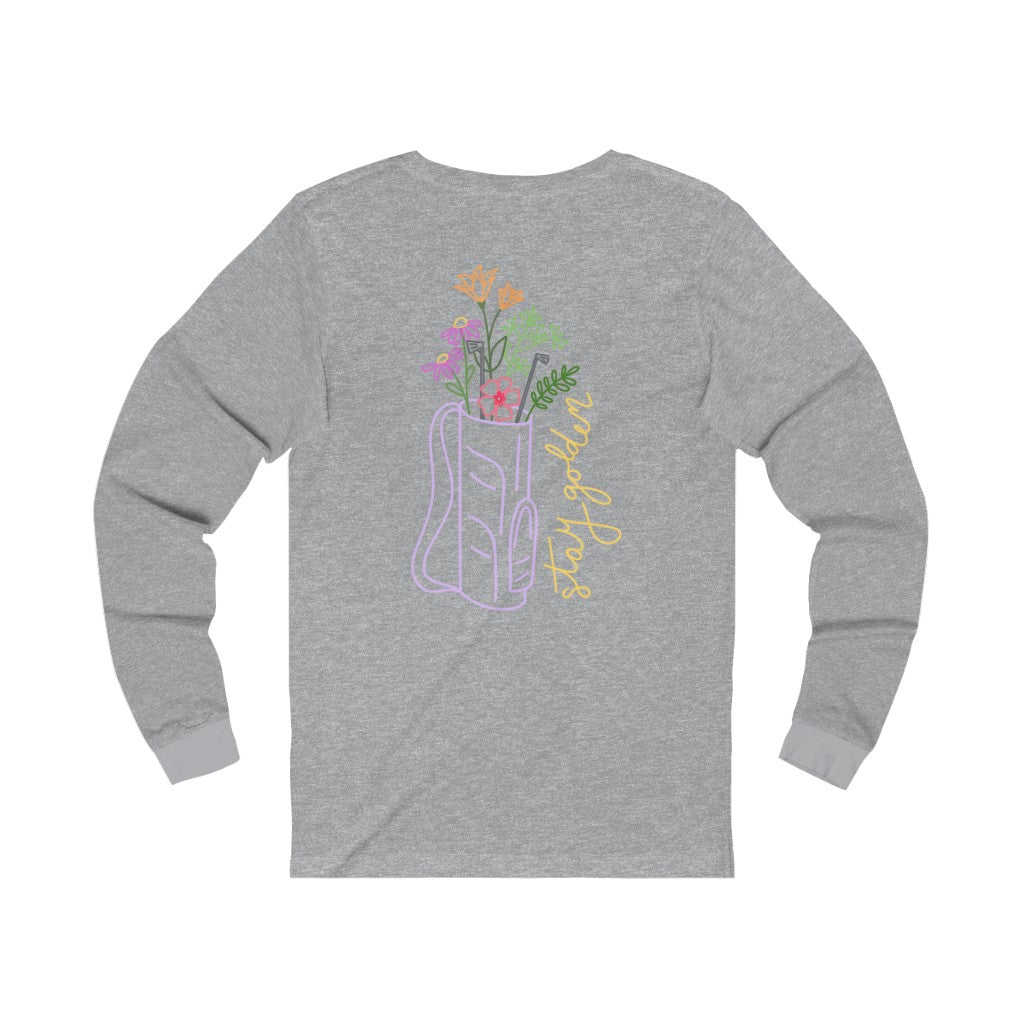 Stay Golden Floral Long Sleeve Tee